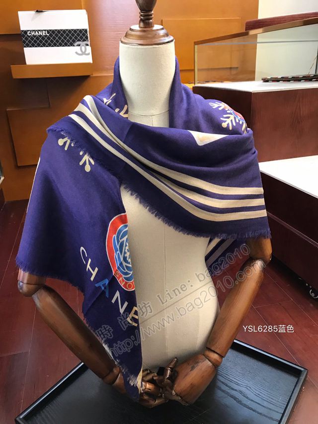 CHANEL圍巾 秋冬新款 高端經典牛貨 香奈兒水絨女圍巾  llwj6741